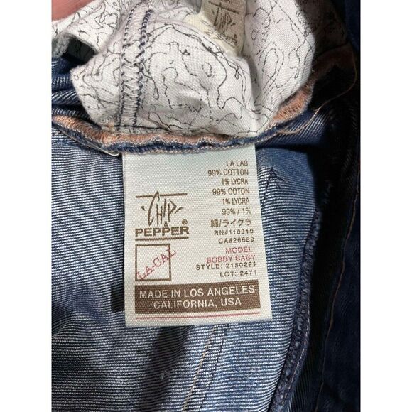 Chip & Pepper Jeans Womens Size 27 Blue Bobby Baby Low Rise Flared Denim Plus - Picture 5 of 9